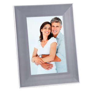 Color Brite Plastic Picture Frame - 4" x 6"  Silver