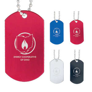 Dog Tag on Bead Chain