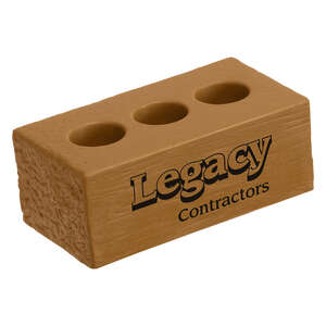 Custom Promotional Brick With Holes Stress Ball