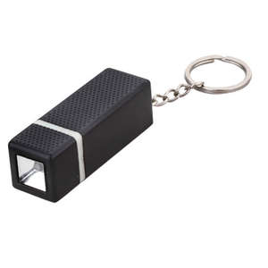 Square LED Key Chain Black