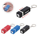 Custom Flashlight Keychains - Square LED Key Chain