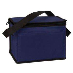 6 Pack Nonwoven Cooler Bag Blue, Navy