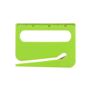 Letter Opener with Magnifier and Mini Ruler Green, Lime