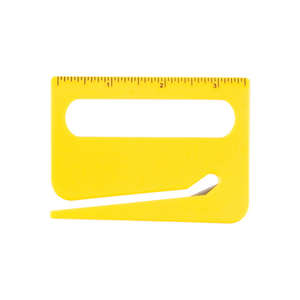 Letter Opener with Magnifier and Mini Ruler Yellow