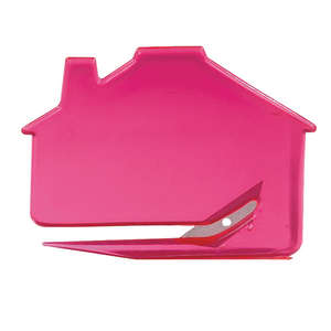 House Letter Opener Red, Translucent