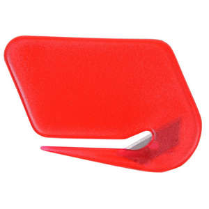 Zip Letter Opener Red, Translucent