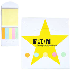 Pocket Sticky Note Memo Book - Star 