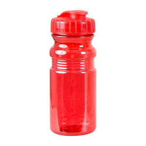 20 oz. Translucent Sport Bottle with Snap Cap Red, Translucent