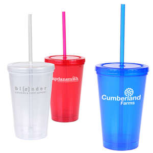 16 oz. Double Wall Bio-D Plastic Tumbler