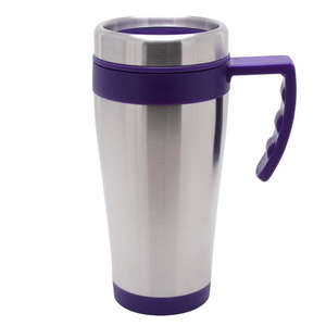 16 oz. Blue Bullet Mug Silver/Purple