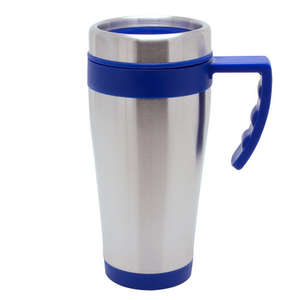16 oz. Blue Bullet Mug Silver/Blue, Reflex
