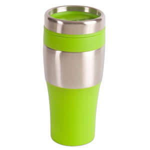 16 oz. Silver Streak Tumbler Silver/Green, Lime