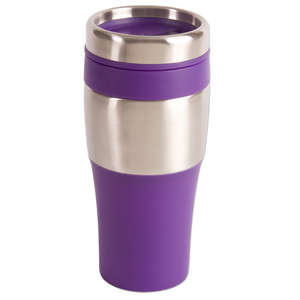16 oz. Silver Streak Tumbler Silver/Purple