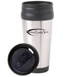 Promotional Drinkware - 16 oz. Stainless Steel Travel Tumbler