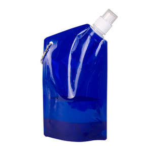 20 oz. Smushy Flexible Water Bottle Blue, Translucent