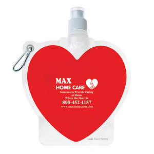 HydroPouch 24 oz. Heart Collapsible Water Bottle