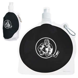 Custom Promotional HydroPouch 24 oz. Hockey Puck Collapsible Water Bottle