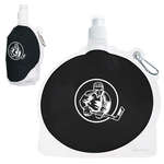 Personalized Water Bottles - HydroPouch 24 oz. Hockey Puck Collapsible Water Bottle