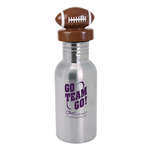 Customized Drinkware - 17 oz. Stainless Bottle with Football Lid