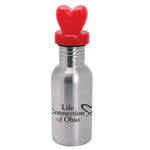 Business Drinkware - 17 oz. Stainless Bottle with Heart Lid
