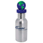 Logo Drinkware - 17 oz. Stainless Bottle with Global Lid