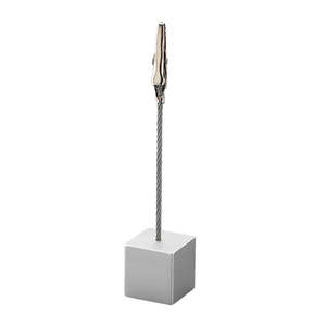 Square Memo Holder Silver