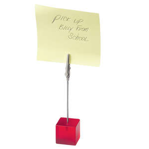 Square Memo Holder Blue, Translucent