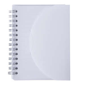 Medium Spiral Curve Notebook White