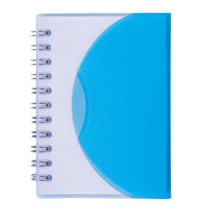 Small Spiral Curve Notebook Blue, Translucent