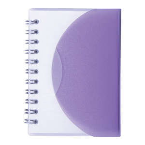 Small Spiral Curve Notebook Purple, Translucent