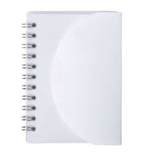 Small Spiral Curve Notebook White