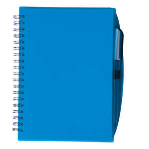Spiral Notebook with Pen Blue, Translucent