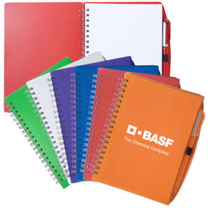 Custom Promotional Spiral Notebook with Pen