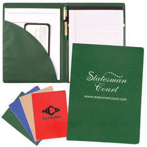 Custom Promotional Recycled Padfolio With Pen
