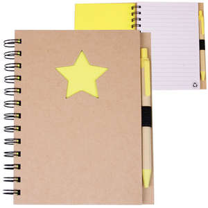 EcoShapes Recycled Die Cut Notebook - Star