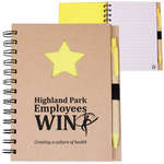 Imprinted Promotional Products - EcoShapes Recycled Die Cut Notebook - Star
