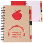 Logo Promotional Products - EcoShapes Recycled Die Cut Notebook - Apple