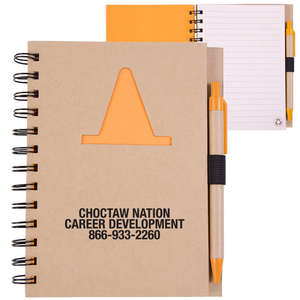 EcoShapes Recycled Die Cut Notebook - Construction Cone