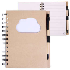 EcoShapes Recycled Die Cut Notebook - Cloud