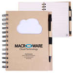 Wholesale Promotional Products - EcoShapes Recycled Die Cut Notebook - Cloud