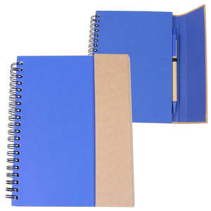 Recycled Magnetic Journalbook Blue/Natural