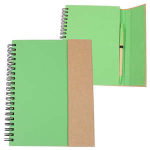 Recycled Magnetic Journalbook Green, Lime/Natural