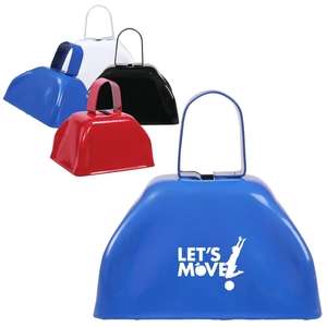 Custom Promotional Small Basic Cow Bell - 3"