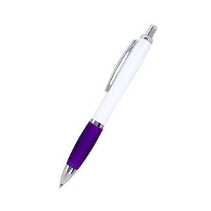 Emissary Click Pen Purple/White