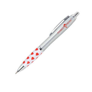 Custom Promotional Emissary Click Pen - Heart/Healthcare Theme