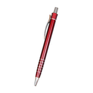 Metal Multi Ring Pen Red