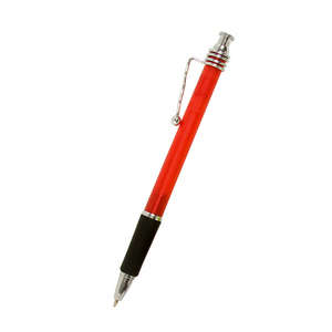 Souvenir Click Pen Red, Translucent