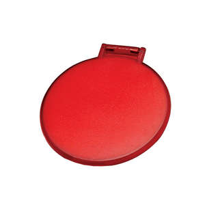 Compact Round Mirror Red, Translucent