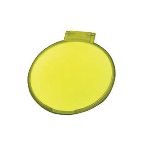 Compact Round Mirror Yellow, Translucent