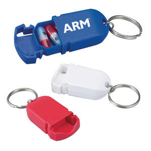 Custom Promotional Mini Pill Holder Key Chain